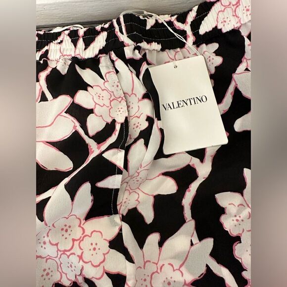 💥Authentic Valentino floral print 100% silk pants size Small, NWT - Picture 10 of 12